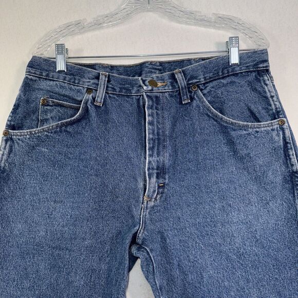 Mens Wrangler 5 Star Regular Fit Jean Premium Denim size 34x29 - Picture 3 of 9